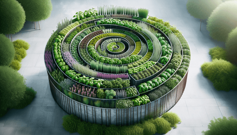 how to create a beautiful and functional herb spiral in an urban garden 8